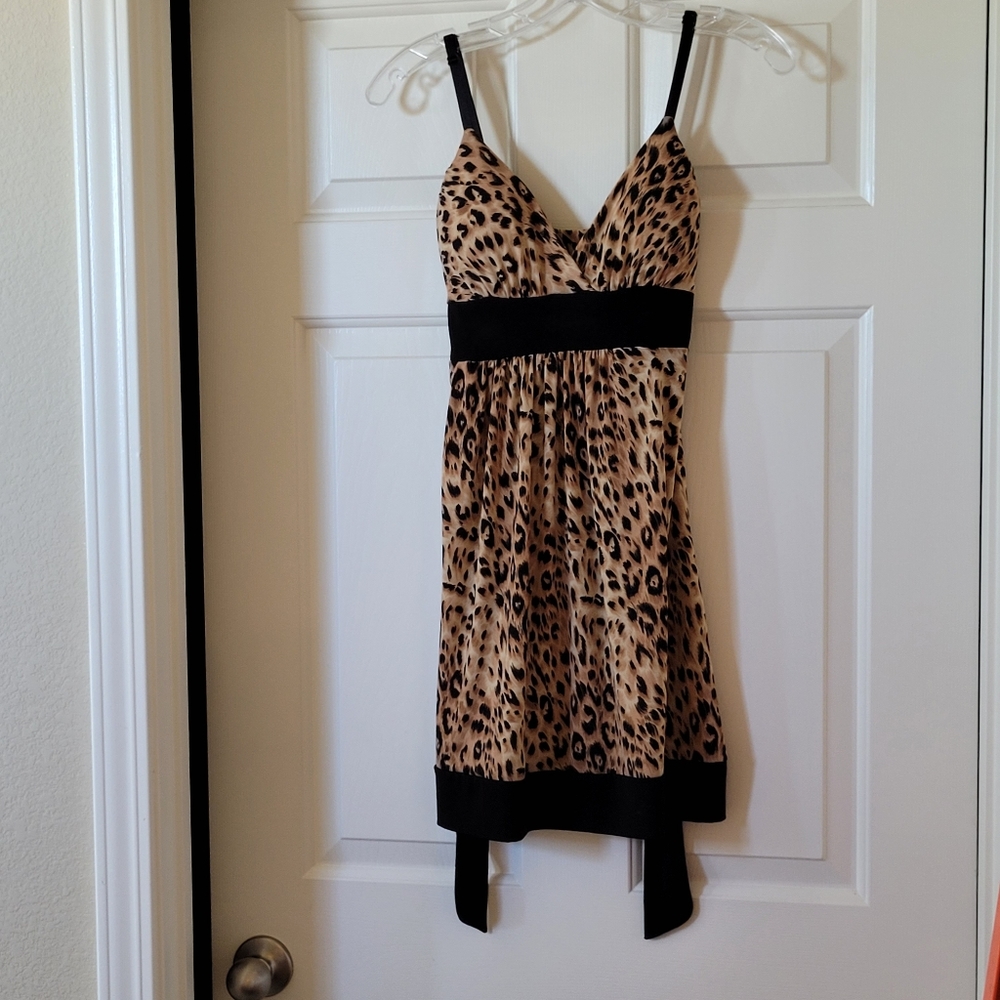 Leopard Print Mini Dress